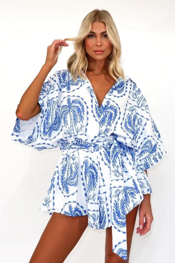 Blue lagoon romper