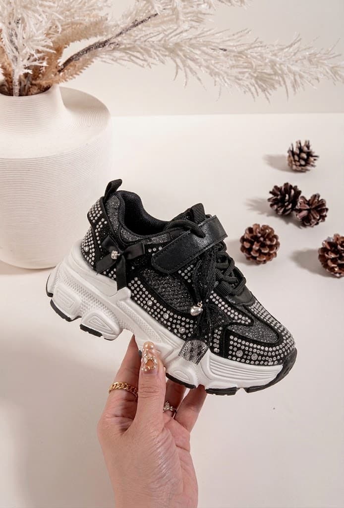 Diamond sneakers - Zwart